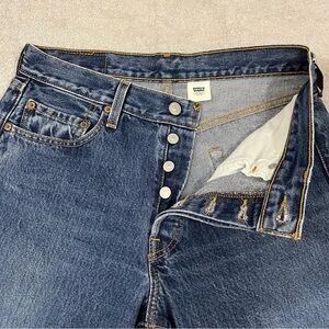Vintage Levi's 501 Denim Jeans Size 30x34 (29x34Actual) Made in Mexico Dark Wash